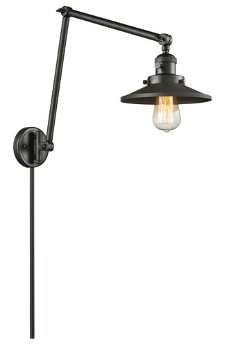 Railroad - 1 Light - 8 inch - Oil Rubbed Bronze - Swing Arm (238-OB-M5)