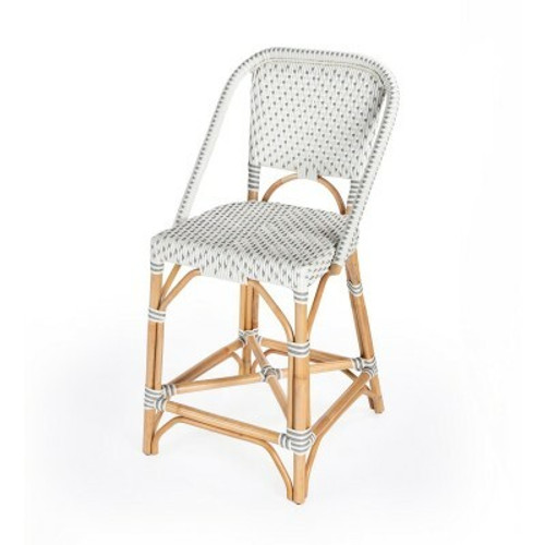 Solstice White & Grey Rattan Counter Stool (5399329)