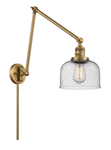 Bell - 1 Light - 8 inch - Brushed Brass - Swing Arm (238-BB-G74)