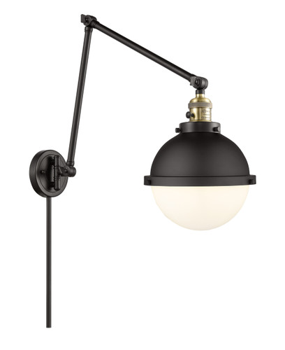 Hampden - 1 Light - 9 inch - Black Antique Brass - Swing Arm (238-BAB-HFS-81-BK)
