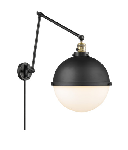Hampden - 1 Light - 13 inch - Black Antique Brass - Swing Arm (238-BAB-HFS-121-BK)