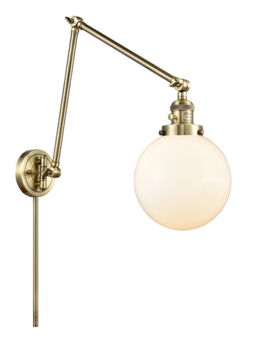 Beacon - 1 Light - 8 inch - Antique Brass - Swing Arm (238-AB-G201-8)