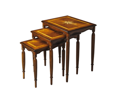 Butler Winifred Olive Ash Burl Nest Of Tables (3021101)