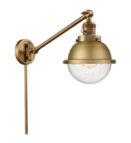 Hampden - 1 Light - 7 inch - Brushed Brass - Swing Arm (237-BB-HFS-64-BB)