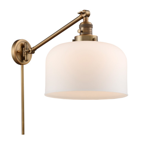 Bell - 1 Light - 12 inch - Brushed Brass - Swing Arm (237-BB-G71-L-LED)