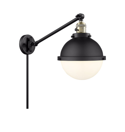 Hampden - 1 Light - 9 inch - Black Antique Brass - Swing Arm (237-BAB-HFS-81-BK-LED)