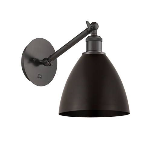 Bristol - 1 Light - 8 inch - Oil Rubbed Bronze - Sconce (317-1W-OB-MBD-75-OB)