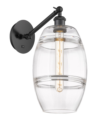 Vaz - 1 Light - 8 inch - Matte Black - Sconce (317-1W-BK-G557-8CL)