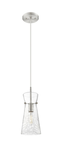 Nicole - 1 Light - 8 inch - Brushed Satin Nickel - Cord hung - Pendant (385-1P-SN-G385-6CL)