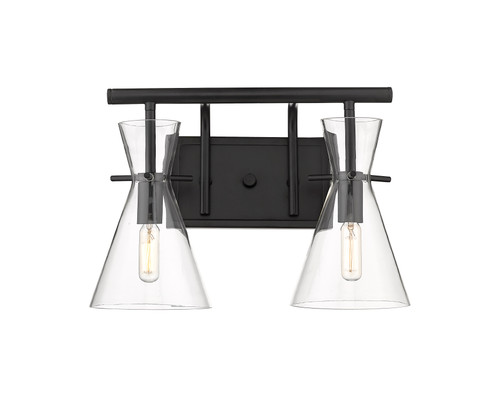 Colden - 2 Light - 15 inch - Matte Black - Bath Vanity Light (354-2W-BK-CL)