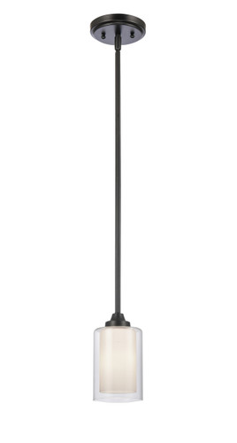 Fairbank - 1 Light - 4 inch - Matte Black - Cord hung - Mini Pendant (342-1S-BK-CLW)