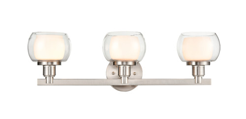 Cairo - 3 Light - 24 inch - Satin Nickel - Bath Vanity Light (330-3W-SN-CLW-LED)
