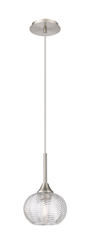 Berkshire - 1 Light - 7 inch - Brushed Satin Nickel - Cord Hung - Pendant (323-1P-SN-G323-7CL)