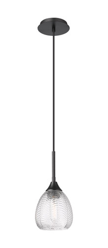 Berkshire - 1 Light - 6 inch - Matte Black - Cord Hung - Pendant (323-1P-BK-G323-6CL)