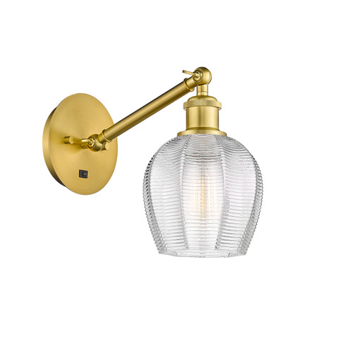 Norfolk - 1 Light - 6 inch - Satin Gold - Sconce (317-1W-SG-G462-6-LED)