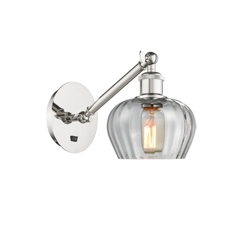 Fenton - 1 Light - 7 inch - Polished Nickel - Sconce (317-1W-PN-G92-LED)