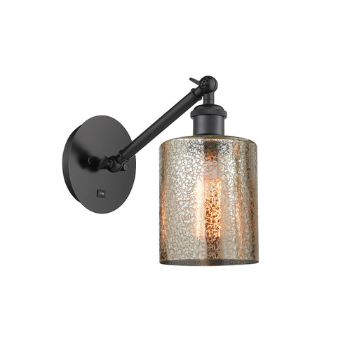 Cobbleskill - 1 Light - 5 inch - Matte Black - Sconce (317-1W-BK-G116)