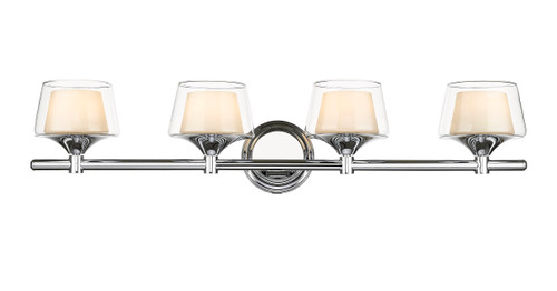Laguna - 4 Light - 33 inch - Polished Chrome - Bath Vanity Light (311-4W-PC-CLW)