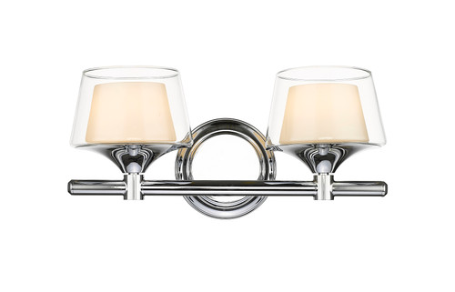 Laguna - 2 Light - 15 inch - Polished Chrome - Bath Vanity Light (311-2W-PC-CLW-LED)