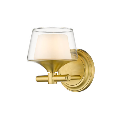 Laguna - 1 Light - 6 inch - Satin Gold - Bath Vanity Light (311-1W-SG-CLW-LED)