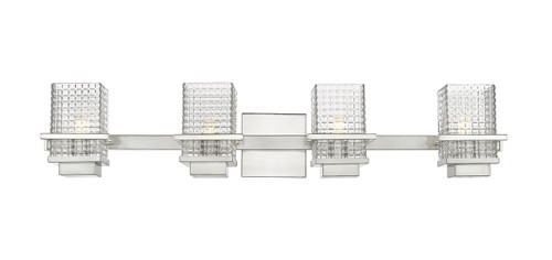 Wellfleet - 4 Light - 33 inch - Satin Nickel - Bath Vanity Light (310-4W-SN-CL)