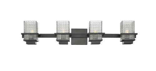 Wellfleet - 4 Light - 33 inch - Black - Bath Vanity Light (310-4W-BK-CL)