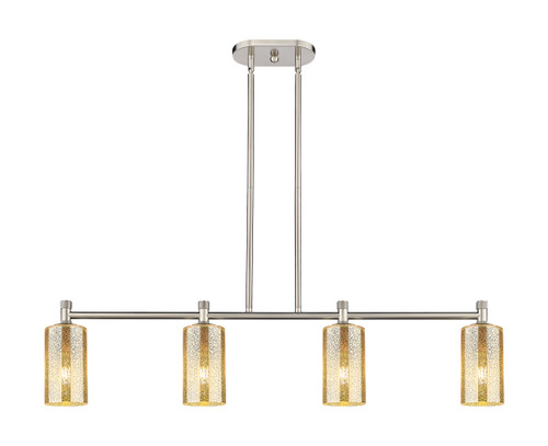 Crown Point - 4 Light - 44 inch - Satin Nickel - Island Light (434-4I-SN-G434-7ME)