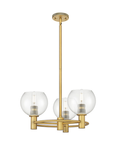 Crown Point - 3 Light - 20 inch - Brushed Brass - Pendant (434-3CR-BB-G122-6)