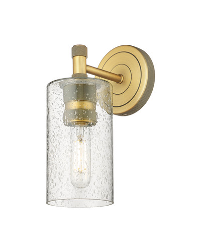Crown Point - 1 Light - 5 inch - Brushed Brass - Sconce (434-1W-BB-G434-7SDY)