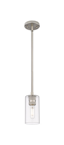 Crown Point - 1 Light - 5 inch - Satin Nickel - Pendant (434-1S-SN-G434-7CL)