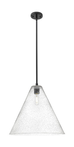 Crown Point - 1 Light - 16 inch - Matte Black - Pendant (434-1S-BK-GBC-164)