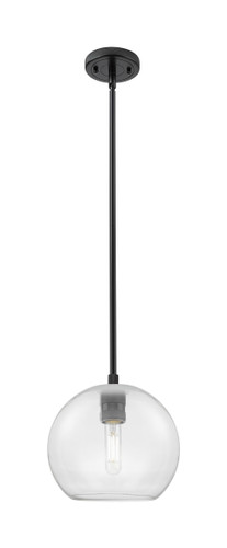 Crown Point - 1 Light - 8 inch - Matte Black - Pendant (434-1S-BK-G122-8)