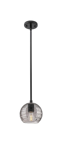 Crown Point - 1 Light - 6 inch - Matte Black - Pendant (434-1S-BK-G1213-6SM)