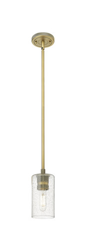 Crown Point - 1 Light - 5 inch - Brushed Brass - Pendant (434-1S-BB-G434-7SDY)
