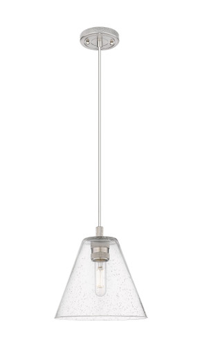Crown Point - 1 Light - 8 inch - Satin Nickel - Pendant (434-1P-SN-GBC-84)