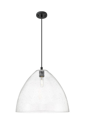 Crown Point - 1 Light - 16 inch - Matte Black - Pendant (434-1P-BK-GBD-164)