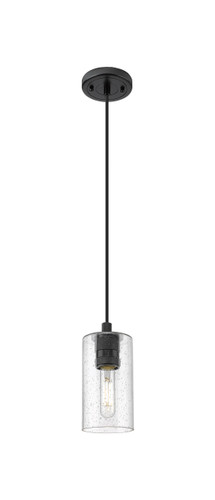 Crown Point - 1 Light - 5 inch - Matte Black - Pendant (434-1P-BK-G434-7SDY)