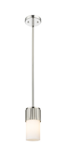 Bolivar - 1 Light - 5 inch - Polished Nickel - Pendant (428-1S-PN-G428-7WH)