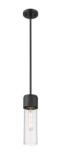 Bolivar - 1 Light - 5 inch - Matte Black - Pendant (428-1S-BK-G428-12CL)