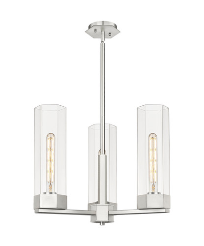 Claverack - 3 Light - 22 inch - Satin Nickel - Pendant (427-3CR-SN-G427-14CL)