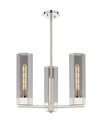 Claverack - 3 Light - 22 inch - Polished Nickel - Pendant (427-3CR-PN-G427-14SM)