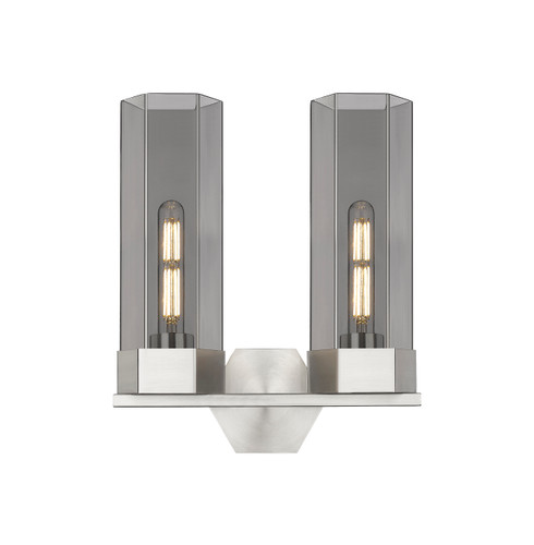 Claverack - 2 Light - 13 inch - Satin Nickel - Bath Vanity Light (427-2W-SN-G427-14SM)