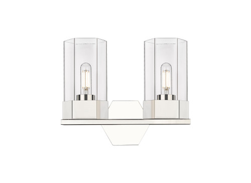 Claverack - 2 Light - 13 inch - Polished Nickel - Bath Vanity Light (427-2W-PN-G427-9CL)