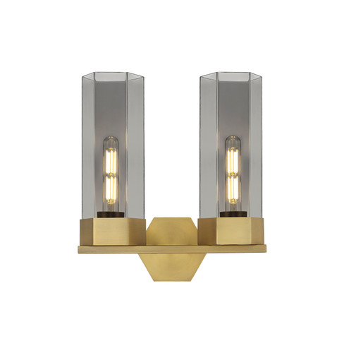 Claverack - 2 Light - 13 inch - Brushed Brass - Bath Vanity Light (427-2W-BB-G427-14SM)