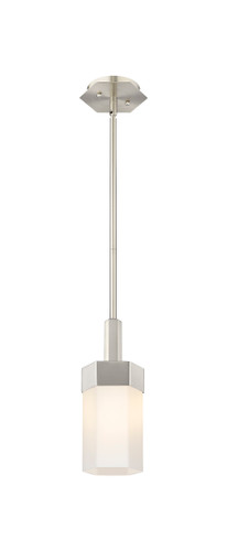 Claverack - 1 Light - 6 inch - Satin Nickel - Pendant (427-1S-SN-G427-9WH)