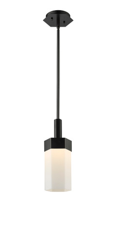 Claverack - 1 Light - 6 inch - Matte Black - Pendant (427-1S-BK-G427-9WH)