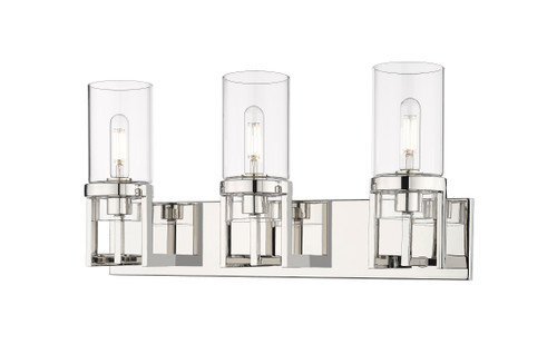 Utopia - 3 Light - 5 inch - Polished Nickel - Bath Vanity Light (426-3W-PN-G426-8CL)