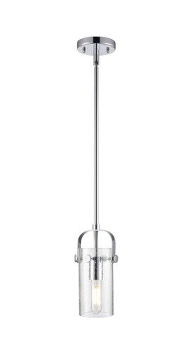 Pilaster II Cylinder - 1 Light - 7 inch Long Glass - Polished Chrome - Pendant (423-1S-PC-G423-7SDY)