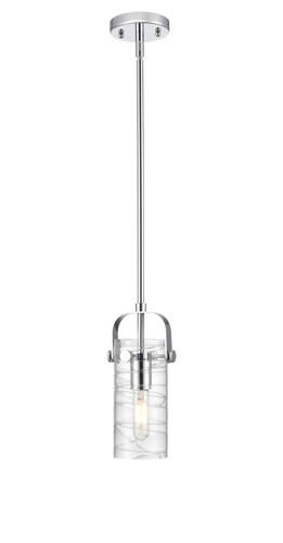 Pilaster II Cylinder - 1 Light - 7 inch Long Glass - Polished Chrome - Pendant (423-1S-PC-G423-7DE)