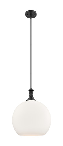 Astor - 1 Light - 14 inch - Matte Black - Pendant (415-1S-BK-G121-14)